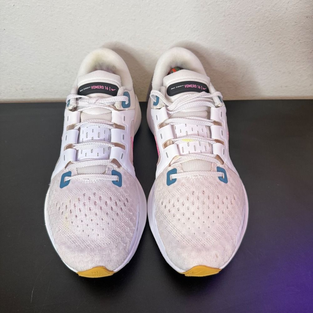 Nike Air Zoom Vomero‎ 16 Womens Size 8 White Pink Running Shoes Athleisure - Picture 4 of 15